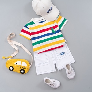 Costume d'été pour garçon - Ensemble élégant, garçonnier et tendance en deux pièces pour enfants, vêtements pour enfants à <span class=keywords><strong>la</strong></span> mode - Product Image 4