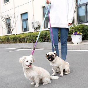 Nuevo diseño personalizado retráctil resistente perro <span class=keywords><strong>collar</strong></span> Correa conjunto algodón cuerda perro Correa entrenamiento correa para perro - Product Image 4
