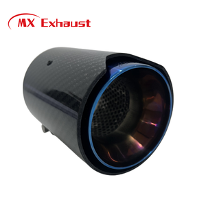Embouts d'échappement MX à sortie unique 93 mm en fibre de carbone + acier inoxydable pour BM*W M1 M2 M3 F82 G80 - Product Image 2