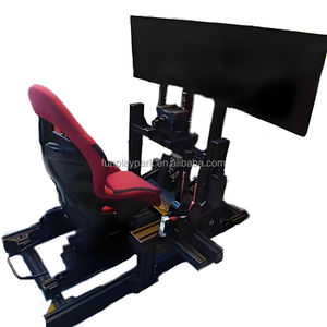 เครื่องจำลองการแข่งรถแบบเคลื่อนไหว 6DOF 4D/5D สำหรับใช้ภายในอาคาร พร้อมจอภาพ 3 จอ โครงสร้างโลหะ สำหรับสวนสาธารณะและศูนย์รวมความบันเทิง - Product Image 6