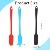 Spatule en silicone antiadhésive de qualité alimentaire avec cœur en acier inoxydable, grattoir en silicone pour bocaux, idéale pour la pâtisserie, la cuisine, le mélange et le service