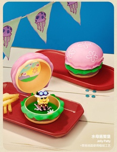 Venta al por mayor <span class=keywords><strong>de</strong></span> figuras originales POP MART <span class=keywords><strong>de</strong></span> <span class=keywords><strong>Bob</strong></span> <span class=keywords><strong>Esponja</strong></span>: Krabby Patty, serie <span class=keywords><strong>de</strong></span> cajas sorpresa <span class=keywords><strong>de</strong></span> gran éxito, juguetes coleccionables adorables. - Product Image 4