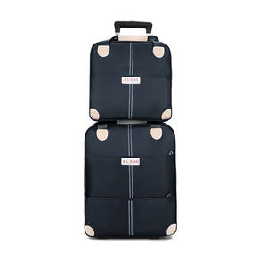 Lightweight Canvas <b>Trolley</b> Bag Oxford Material Satchel Luggage Roller Bag Parents Printed Logo Spinner <b>Suitcase</b> Luggage - Product Image 3