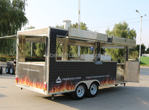 <span class=keywords><strong>Remorque</strong></span> de restauration mobile commerciale avec four à pizza au feu de bois, camion de restauration à vendre en Europe - Product Image 4