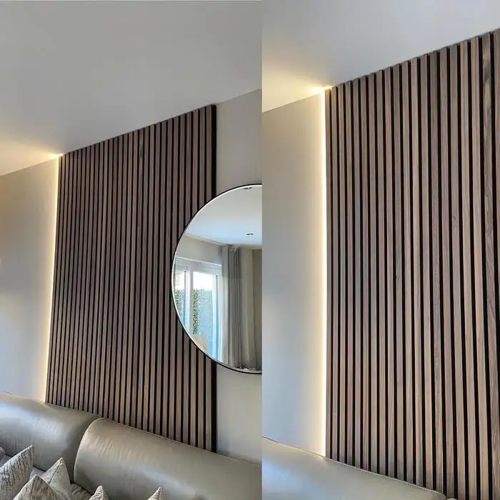 Luxury Acoustic Panel Diffusion Wall Soundproofing Slat Wooden Fiber Acoustic Panels Sound Proof Wall Panels