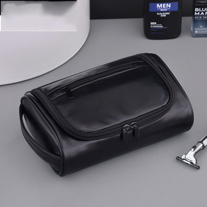 Nouvelle <span class=keywords><strong>trousse</strong></span> <span class=keywords><strong>de</strong></span> maquillage portable en PU pour <span class=keywords><strong>homme</strong></span>, sensation haut <span class=keywords><strong>de</strong></span> gamme, grande capacité, imperméable, sac <span class=keywords><strong>de</strong></span> <span class=keywords><strong>toilette</strong></span> <span class=keywords><strong>de</strong></span> voyage - Product Image 2