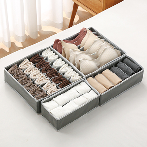 Set di 4 Organizzatori Pieghevoli Rettangolari per Cassetti, Divisori per Armadio, Contenitori per Reggiseni, Mutande, Calzini, Lingerie, per Camera da Letto e Casa - Product Image 2