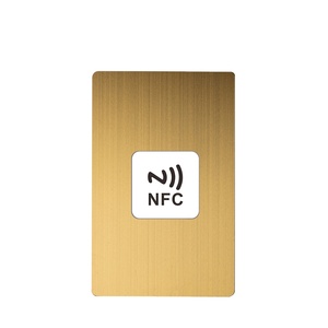 บัตรธุรกิจโลหะ NFC ขายส่ง พร้อมคิวอาร์โค้ด NFC บัตรธุรกิจโลหะสีทอง 4K - Product Image 1