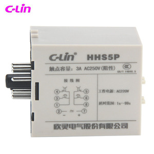 OFERTA ESPECIAL: Relé de Tiempo Digital C-Lin HHS5P 9.9S 99S 99M ST3PA Actualizado AC380V/220V DC24V con Dos Conjuntos de Retraso - Product Image 4