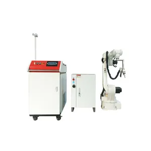 LXSHOW laser welding machine 2000w 3000w with robot arm handheld double welding head