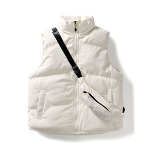 Gilet d'hiver en duvet de coton, vêtement de travail chaud pour l'extérieur, gilet de travail, vêtements de travail brodés, logo personnalisé, mode 2025, nouveauté - Product Image 1