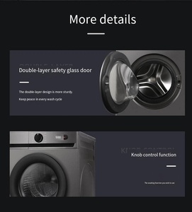Mô hình xuất khẩu điện tự động 110V 10kg Máy giặt cửa trước lớn mạ crôm kết hợp máy giặt siêu mỏng - Product Image 4