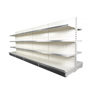 Étagère Gondole Robuste à Panneau Arrière Solide, Simple et Double Face, en Métal, pour Supermarché, Capacité 120 kg - Product Image 2
