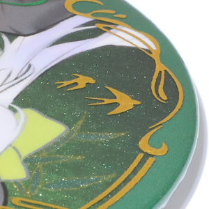 Vograce Pro Fabriek Prijs Ronde Knop Badge Custom Verhoogde Folie Afdrukken Hot Stamping Glitter Holografische Knop Pinnen - Product Image 3