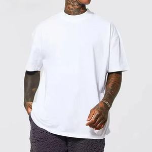 Camiseta de Cuello Redondo para Hombre, Personalizada con Logotipo OME, de Alta Calidad, 100% Algodón, Tallas Grandes, Estilo Lujoso con Hombros Caídos - Product Image 1