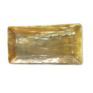 Plateau en corne de couleur dorée, forme rectangulaire, surface polie, design tendance fait à la main pour les événements de mariage, la maison, les restaurants, les hôtels - Product Image 5