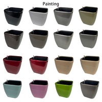 Pot bunga dicat besar dengan kombinasi beberapa warna pot bunga penyerap diri kustom modern dan Massal