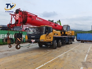 Grúa Móvil Hidráulica STC500C5-8 de 50 Toneladas y 62.5m de Pluma, Equipo de Construcción para Levantamiento Pesado, Grúa sobre Camión con Motor de 340kW y 1774kN.m - Product Image 1