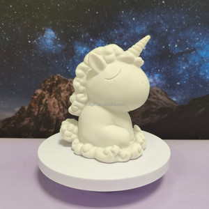 Nouveaux articles d'artisanat et de loisirs créatifs : Kit de peinture artistique fluide DIY en résine souple en forme d'ours et d'unicorn pour enfants et adultes - Saint-Valentin - Product Image 5
