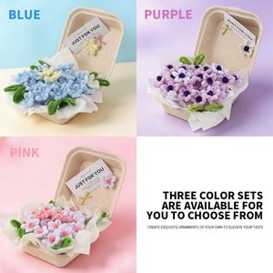 ชุดทำดอกไม้จากท่อโลหะ "Spring Blossom Box" ในกล่องของขวัญพร้อมใช้งาน สร้างช่อดอกไม้ขนาดเล็กสีพาสเทล - Product Image 5