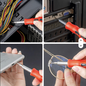 Juego de Destornilladores Multifuncional 31 en 1 para Reparación de Teléfonos Móviles y Computadoras, Punta Magnética, Mango de Plástico Antideslizante, Industrial, DIY, SK-31 - Product Image 4