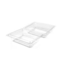 Conteneur d'élimination des aliments bon marché pour gâteau dessert cuisson Boîte d'emballage blister en plastique transparent à clapet pour biscuit pâtisserie