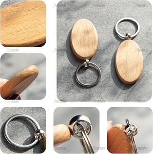Offre Spéciale – Porte-clés en Bois DIY WOQI Hexagonaux en Hêtre avec Anneaux en Fer, Prêts pour la Gravure Laser – Idéaux pour Souvenirs Promotionnels à Prix Abordable - Product Image 4