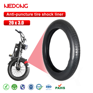 NEDONG Protection de chambre à air 20 pouces 20*3.0/4.0 pour pneus larges, coussinet anti-crevaison pour chambre à air de vélos électriques et VTT, résistance maximale aux crevaisons - Product Image 1