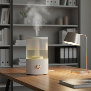 Humidificateur de bureau OEM 3,3 L |   Diffuseur d'huiles essentielles intelligent à brume fraîche, à remplissage par le haut, avec contrôle de l'humidité par bouton, LED aromatique pour hôtel - Product Image 1