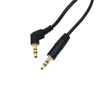 Câble Jack stéréo d'extension audio de haute qualité 3.5MM câble Aux à angle droit 3.5MM 3 pôles