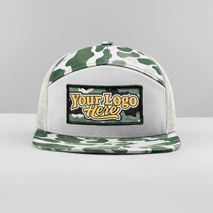 <span class=keywords><strong>Gorra</strong></span> de béisbol de camuflaje de 7 paneles de alta calidad con parche de logotipo bordado 2D 3D y etiqueta tejida personalizada, <span class=keywords><strong>gorra</strong></span> trucker de <span class=keywords><strong>malla</strong></span> a la moda con cierre snapback 168 - Product Image 4