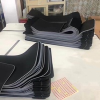 Alas Mouse Gaming RGB XXL Besar OEM Pabrik dengan Lampu LED Hitam Non-Toksik Ukuran Dapat Disesuaikan untuk Keyboard dan Mouse