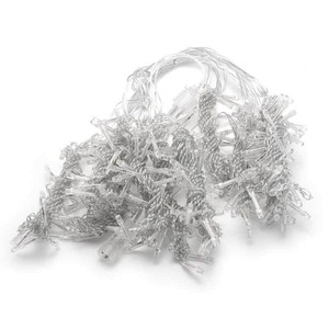 Cortina de <span class=keywords><strong>Luces</strong></span> LED Solares de Cadena Impermeable Tira de Hielo Decorativa <span class=keywords><strong>Cascada</strong></span> para Patio Ambiente Navideño Iluminación de Fiestas - Product Image 5