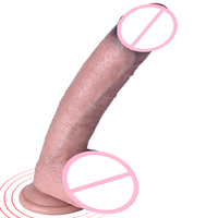 Dildo réaliste double couche pour femmes, avec texture de peau, en silicone liquide souple, étanche, jouet sexuel pour adultes, pour jeu solo