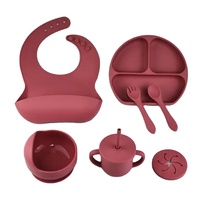Ensemble de salle à manger pour enfants personnalisé, assiette et cuillère d'alimentation pour bébé en silicone de qualité alimentaire pour l'heure du repas des enfants