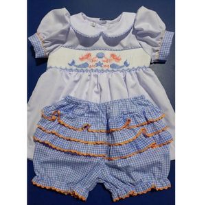 Vestido Blanco de Alta Calidad para Niñas, Estilo Sirena, con Volantes, para Playa o Dormir - Product Image 1