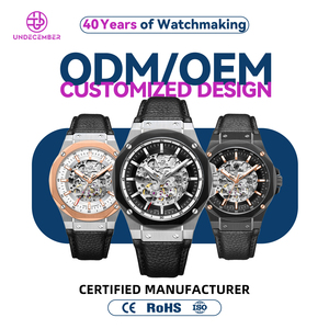 <span class=keywords><strong>Montre</strong></span> mécanique automatique squelette de haute qualité Undecember, saphir plat, montres de luxe pour hommes - Product Image 1