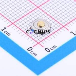YTS-C005-1B Tactile Switch SMD-4P,5.2x5.2mm Switch Single Pole Single Throw Round Button 1.6N Vertical Mount - Product Image 1