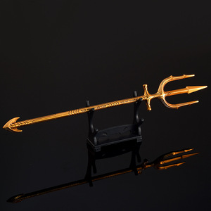 Productos Ecológicos 2024, Réplica del Tridente de Aquaman, Modelo de Aleación de Zinc, Accesorio Dorado para Bolsos - Product Image 5
