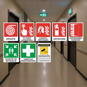 Ensemble de panneaux de signalisation incendie et de sécurité pour les instructions d'urgence et d'évacuation - Product Image 3