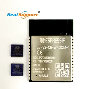 原装ESP32-C6系列ESP32-C6-FH4 ESP32-C6-WROOM-1-N4 WiFi 4/6和BLE5.0蓝牙模块广泛应用于智能家居