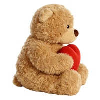 Ours en peluche rose extra-doux, mignon, brodé, pour la Saint-Valentin, personnalisable, transfrontalier, poupée apaisante