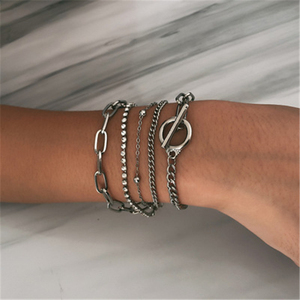 Fashion Inspiration Adjustable Multilayer Alloy Inlaid Zirconium <strong>Bracelet</strong> for Women Jewelry - Product Image 4