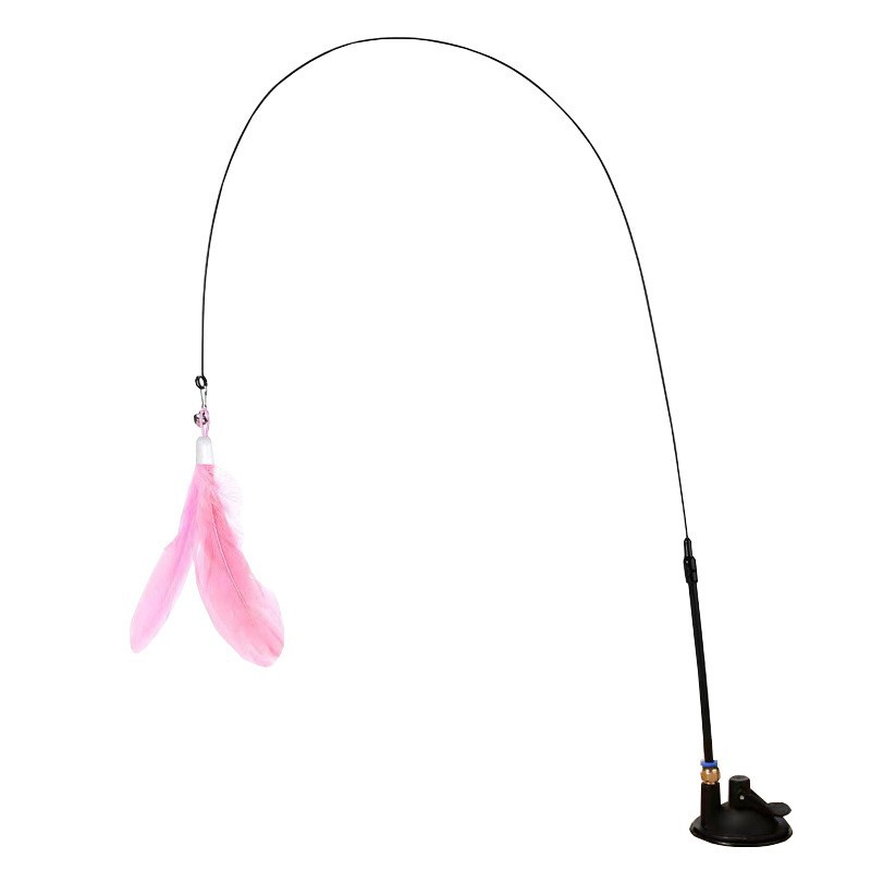 Jouet pour chat à ventouse puissante - Rose