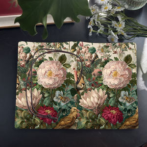 Carnet de bureau A6 fait à la main au design vintage 80 feuilles de métal Tether close Metal Deco avec Léopard Oiseaux <span class=keywords><strong>Butterfl</strong></span> - Product Image 4