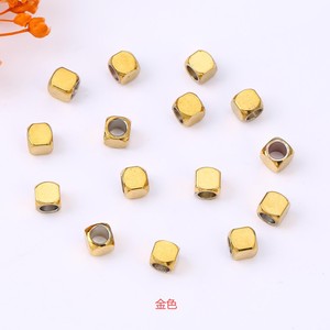 Stainless Steel Square Beads 6mm Spacer For <b>Bracelet</b> Making Jewelry Accessories Smooth <b>Metal</b> Beads Steel Color - Product Image 4