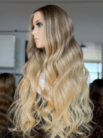 Perruque Lace Front HD 13x5 sans colle SHY, cheveux humains, qualité salon, construction de calotte de qualité professionnelle, vente en gros, collection 2026 Luxe Salon Balayage