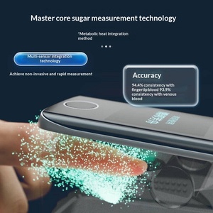 Medidor de Glucosa en Sangre <span class=keywords><strong>No</strong></span> <span class=keywords><strong>Invasivo</strong></span> NIGA03, Sin Necesidad de Perforar la Piel, Mide el Oxígeno en Sangre, Frecuencia Cardíaca, Prueba en Casa - Product Image 3
