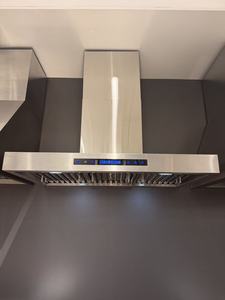 Extractor de Humo para Cocina de 30 Pulgadas y 1000m³/h, Control Táctil Remoto, 3 Velocidades, Filtro de Deflector, Pantalla LED en Acero Inoxidable - Product Image 2