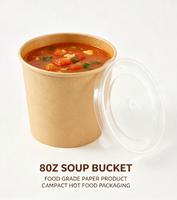 Gobelets à emporter en papier kraft recyclable de qualité alimentaire à paroi simple, pour nouilles, soupes, bouillies, 8oz-32oz, personnalisables, pour sushis, directement du fabricant